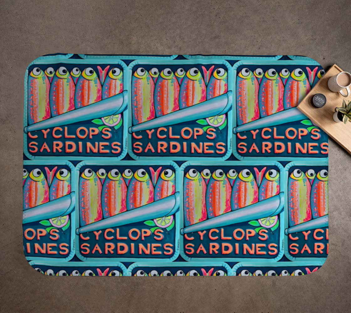 Neon Sardines Blanket