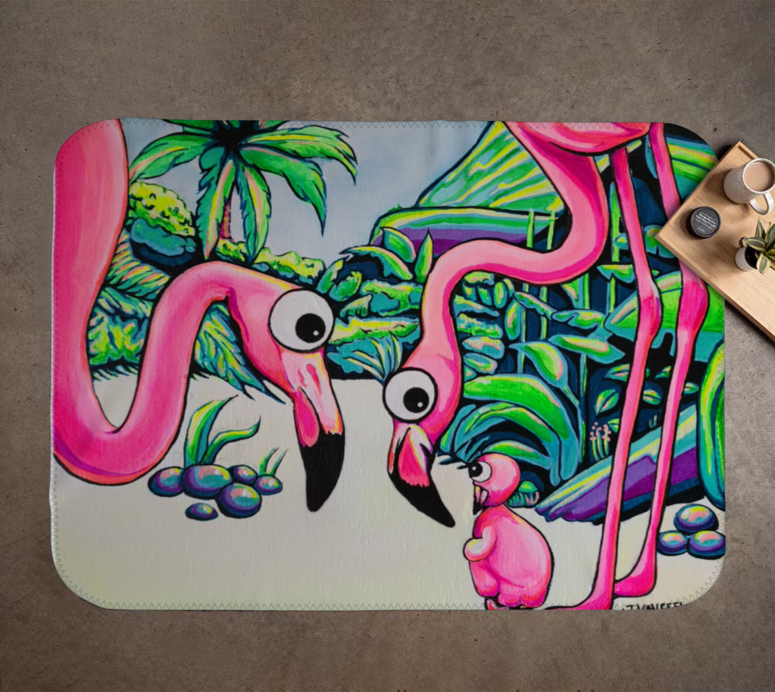 Cyclops Flamingo Family Blanket