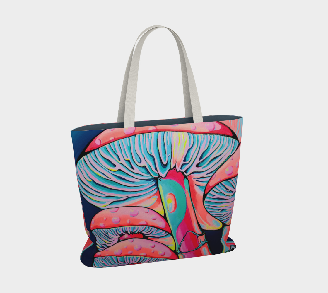 Trippy Mushrooms Market Tote