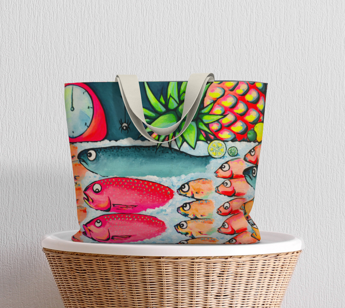 Neon Cabo Fish Market Tote