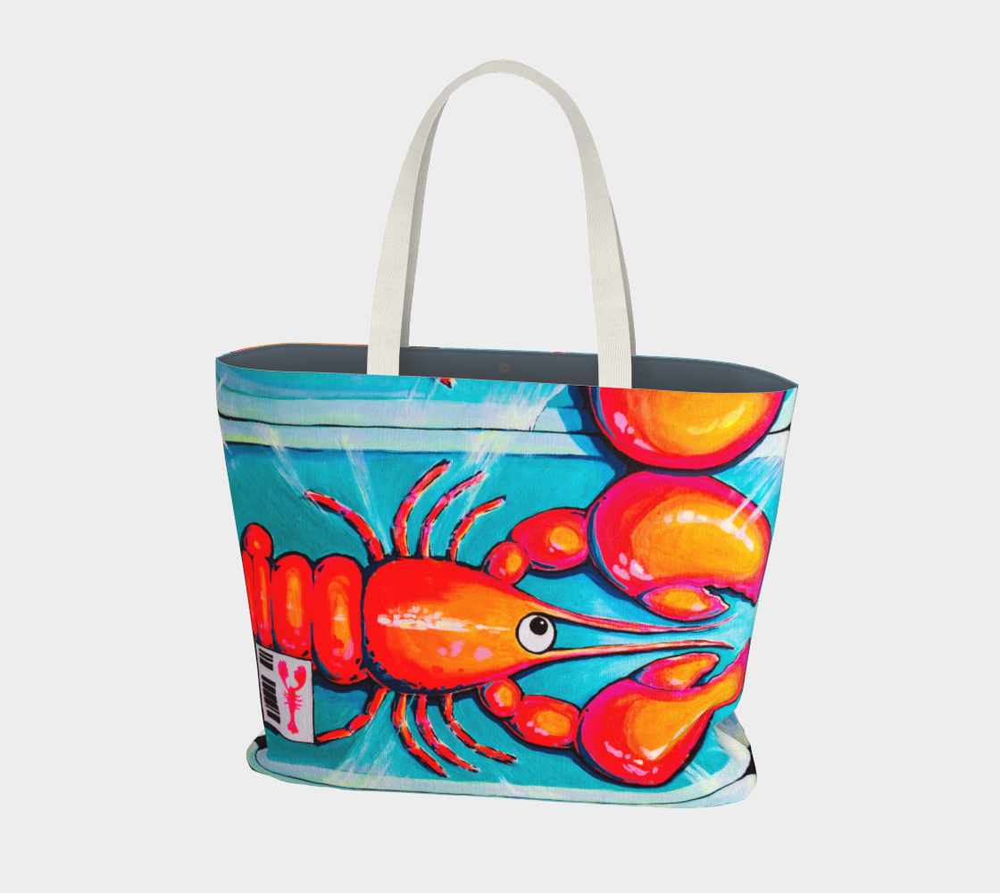 Neon Lobster Market Tote