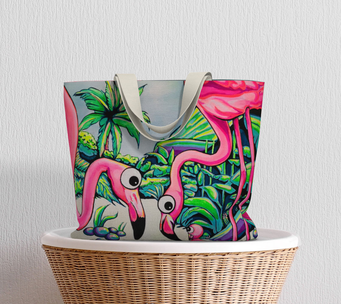 Cyclops Flamingo Family Market Tote