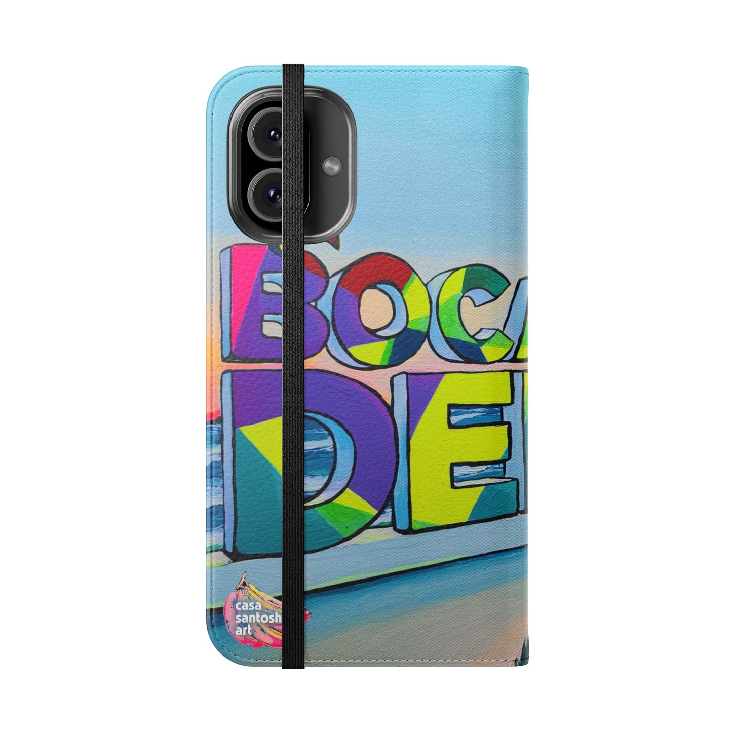 Bocas Del Toro Sign Flip Phone Case – Wallet Cover with Card Slots