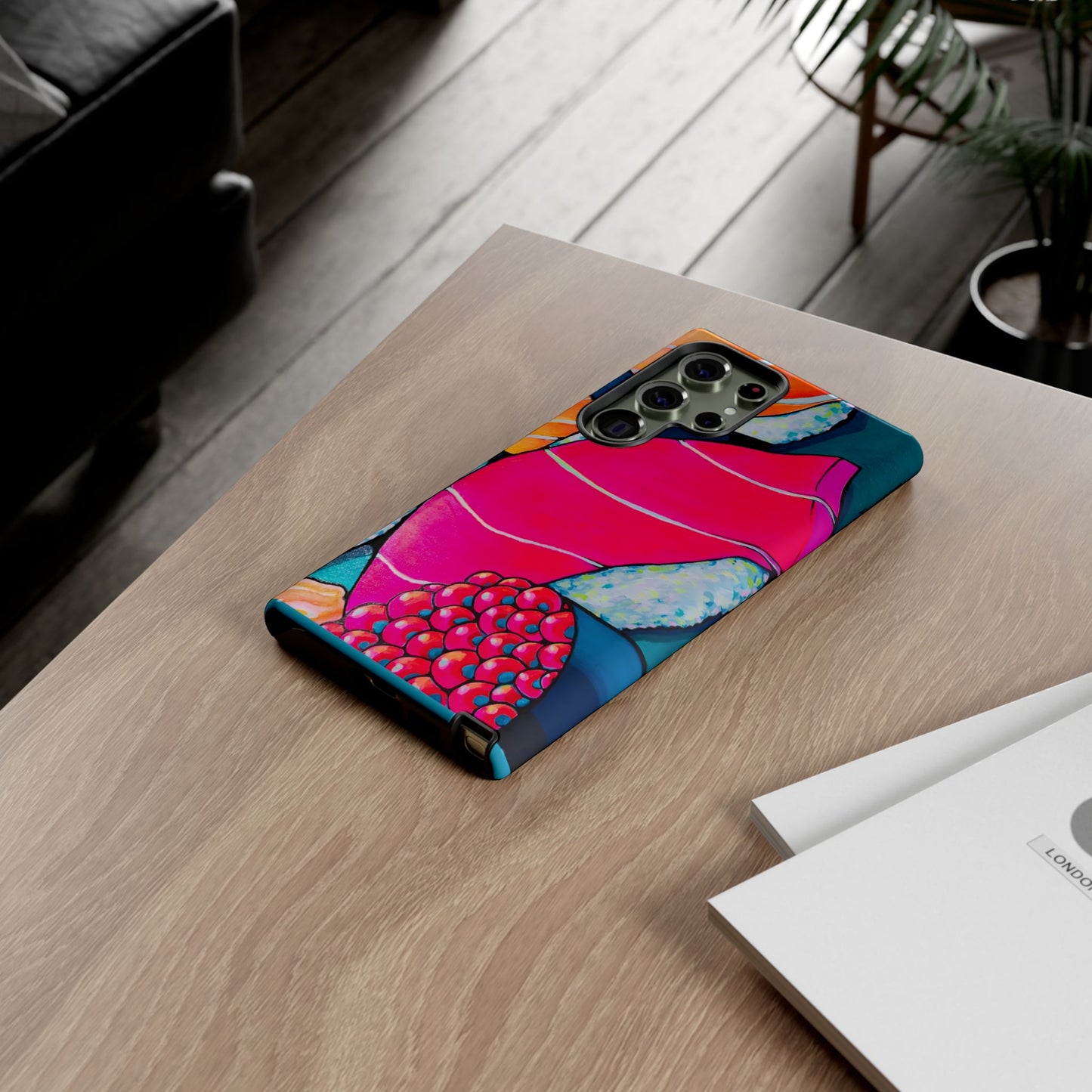 Coque de téléphone résistante Néon Sushi