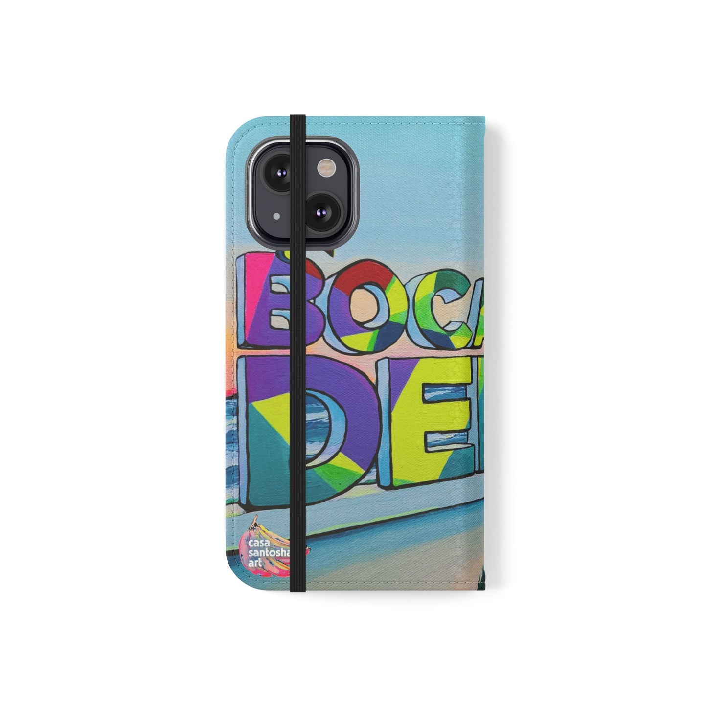 Bocas Del Toro Sign Flip Phone Case – Wallet Cover with Card Slots
