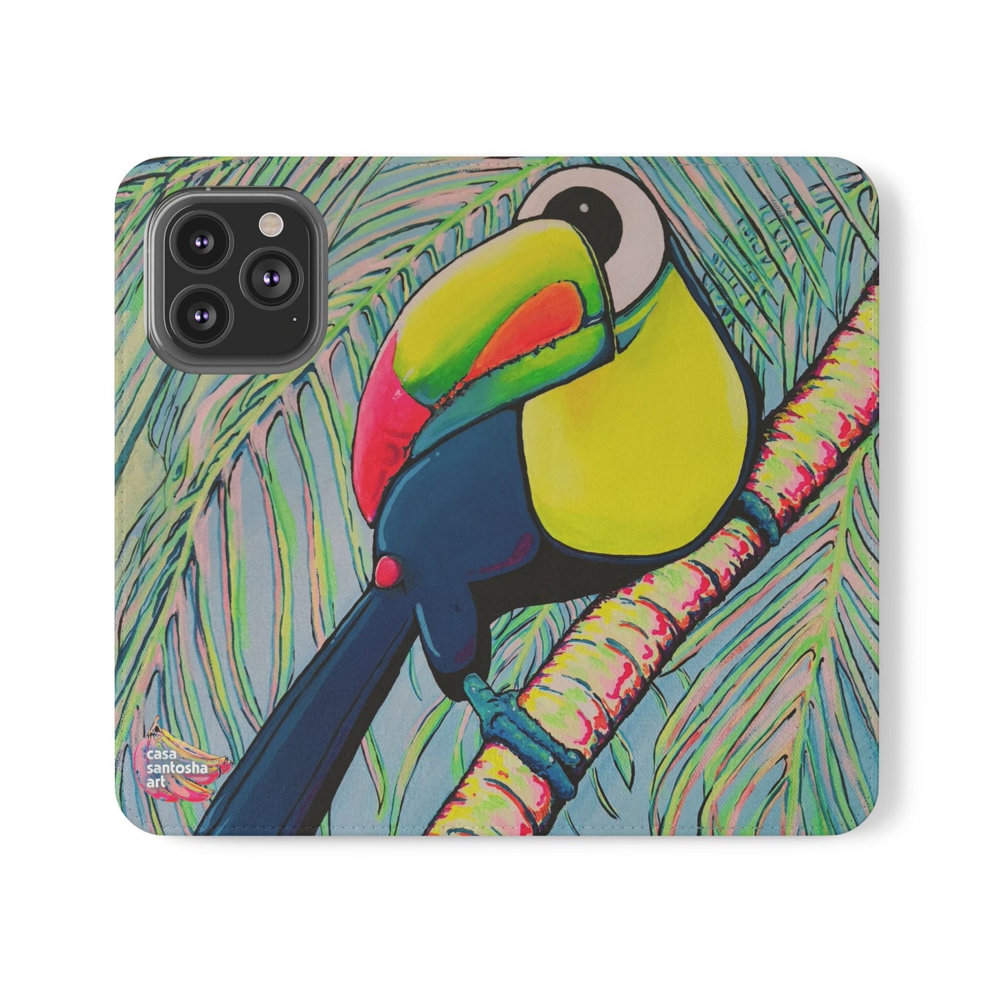 Cyclops Toucan Flip Phone Case – Wallet Cover with Card Slots
