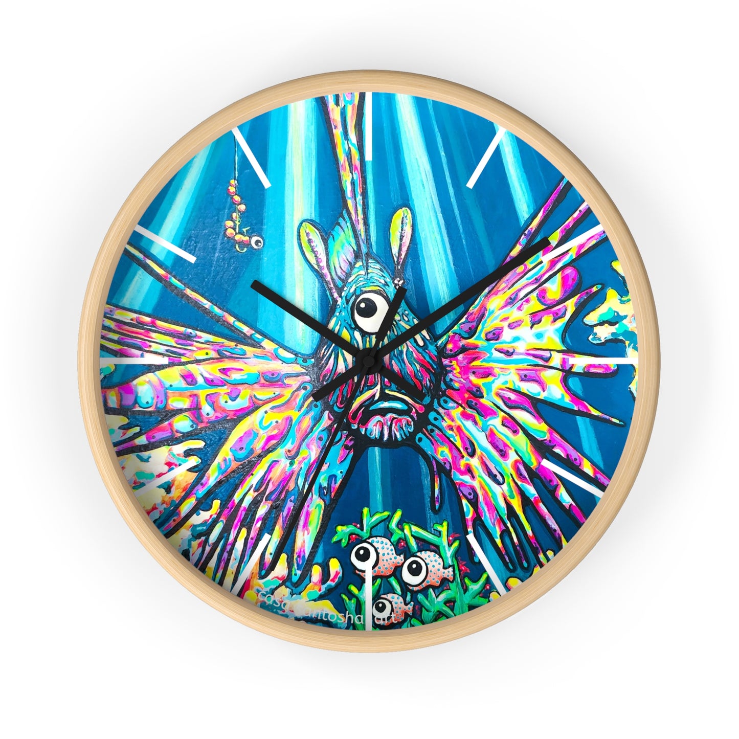 Cyclops Lionfish Pop Art Wall Clock