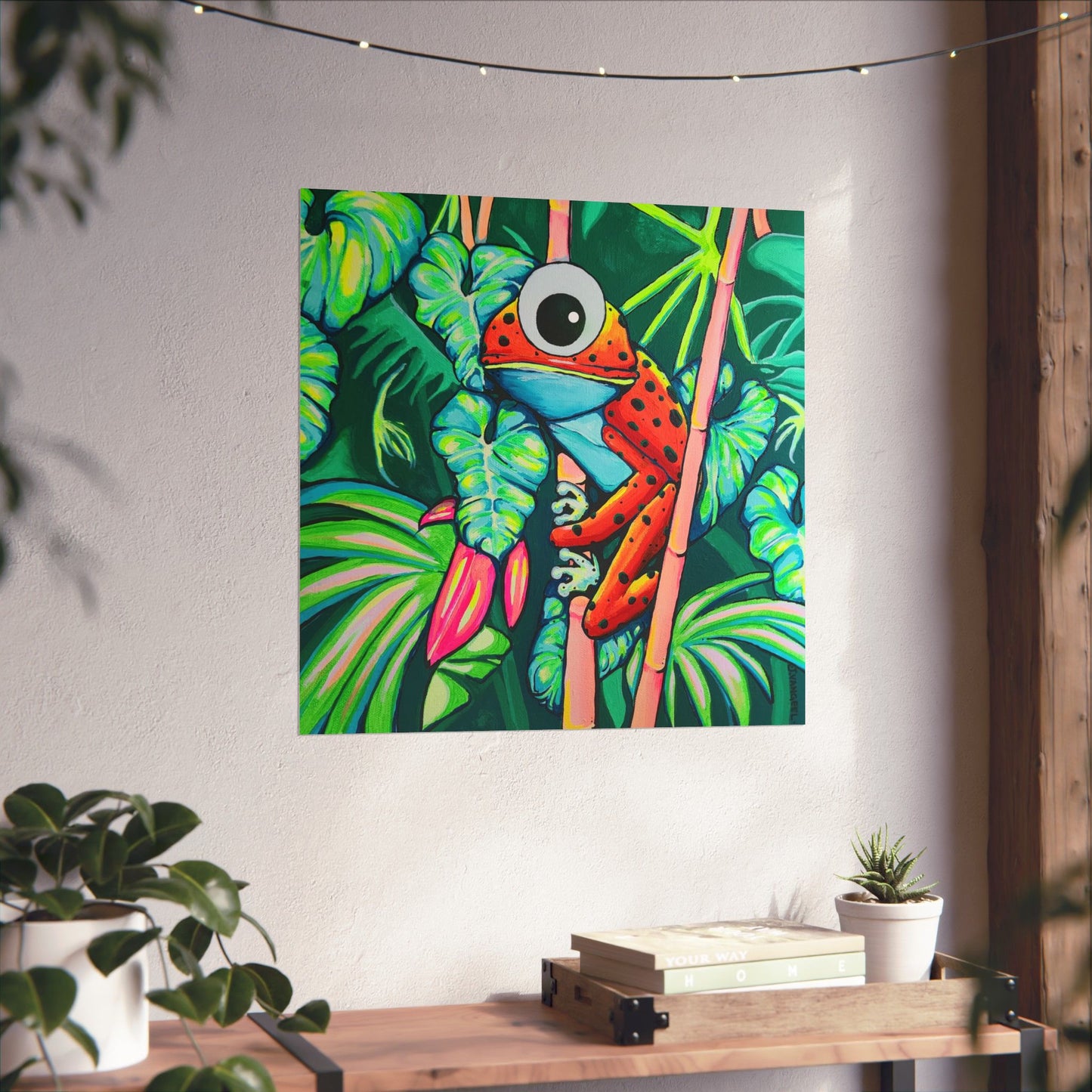 Cyclops Red Frog Giclée Art Poster