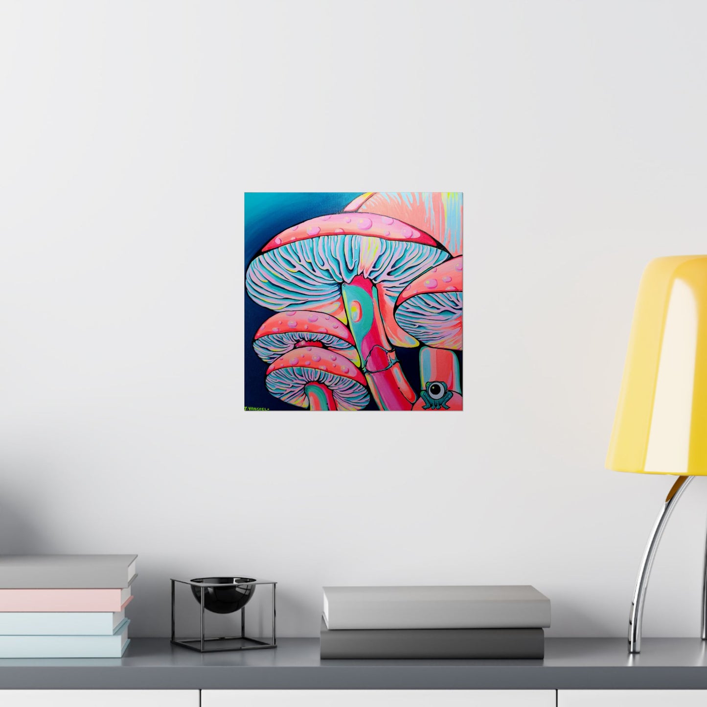 Trippy Mushrooms Giclée Art Poster