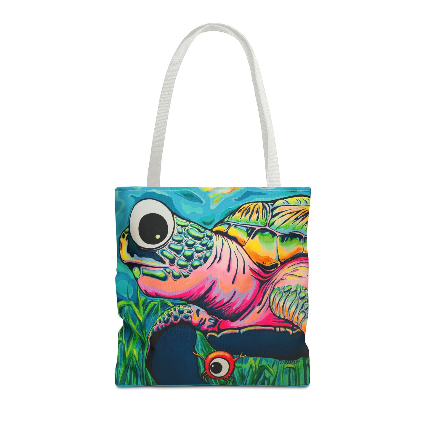 Premium Cyclops Turtle Tote Bag, Original Artist Design, Reusable Shopping Tote,  Eco-Friendly
