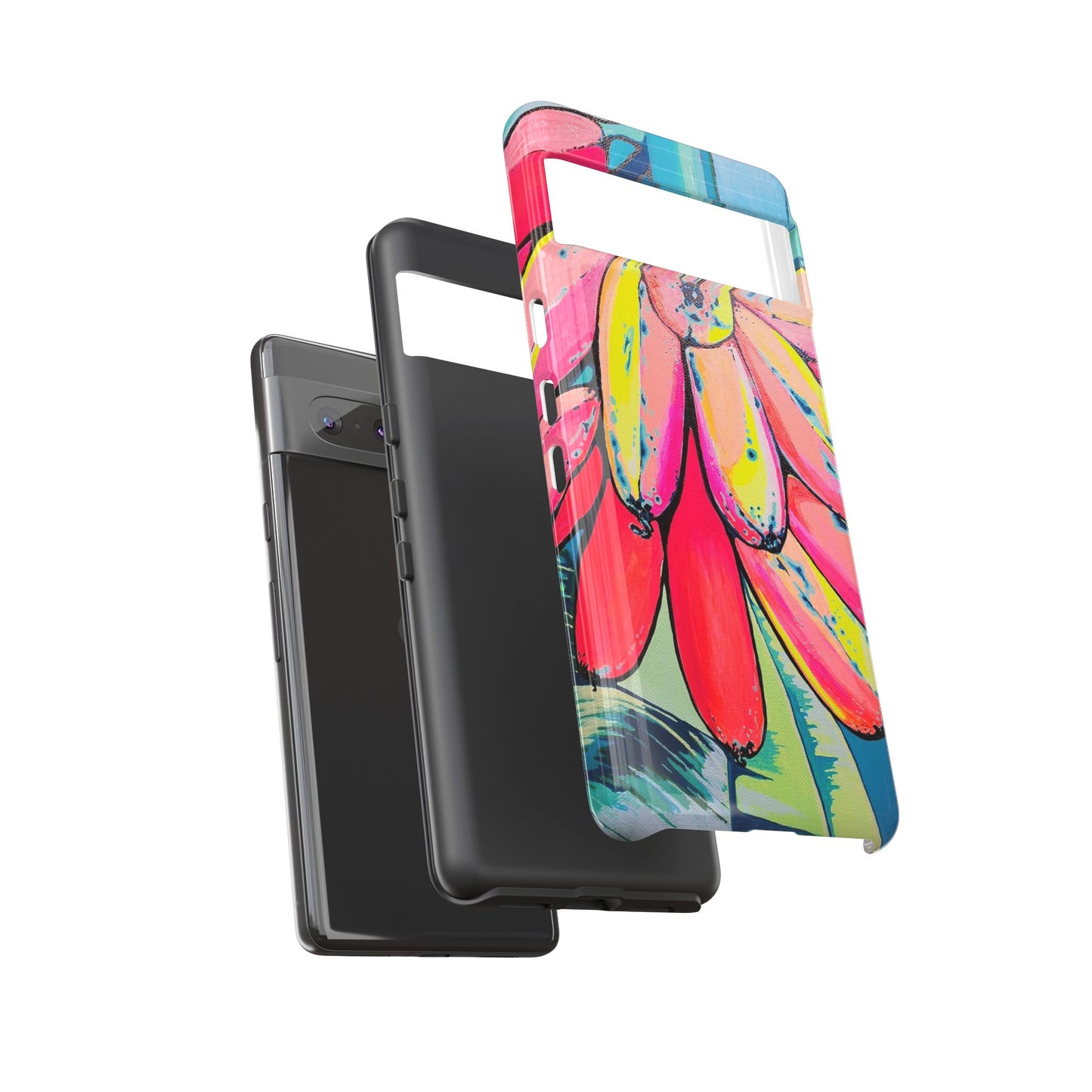 Neon Primitivo Bananas Tough Phone Case