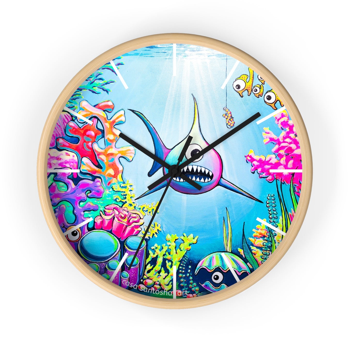 Cyclops Shark Pop Art Wall Clock