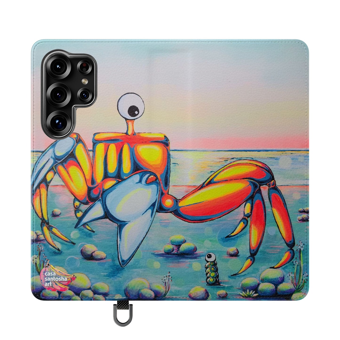 Cyclops Crab Flip Phone Case – Wallet Cover with Card Slots
