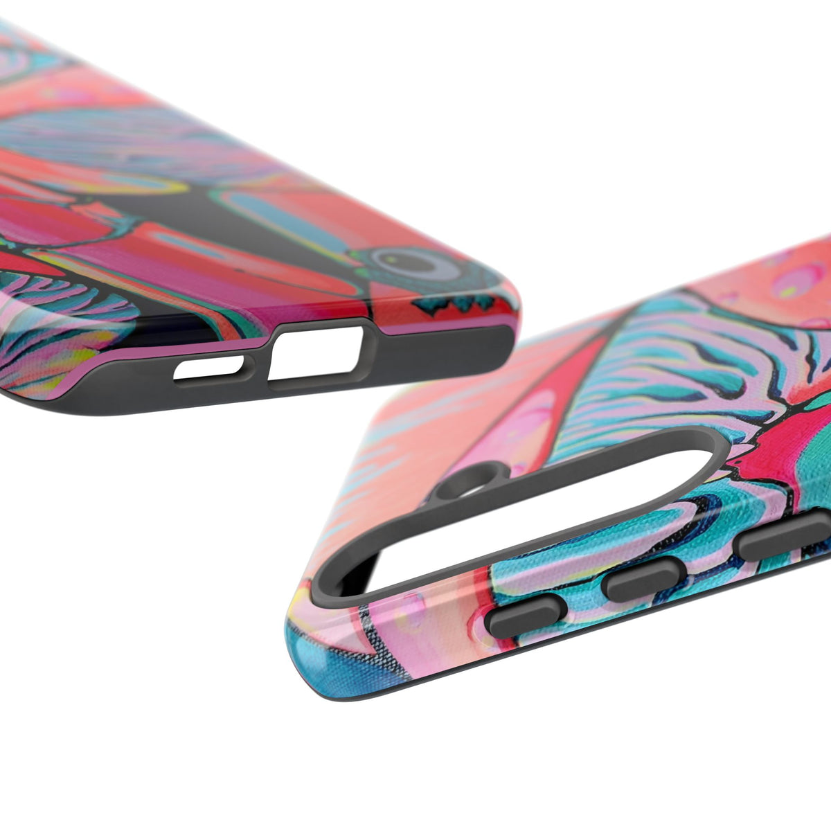 Coque de téléphone résistante Trippy Mushrooms