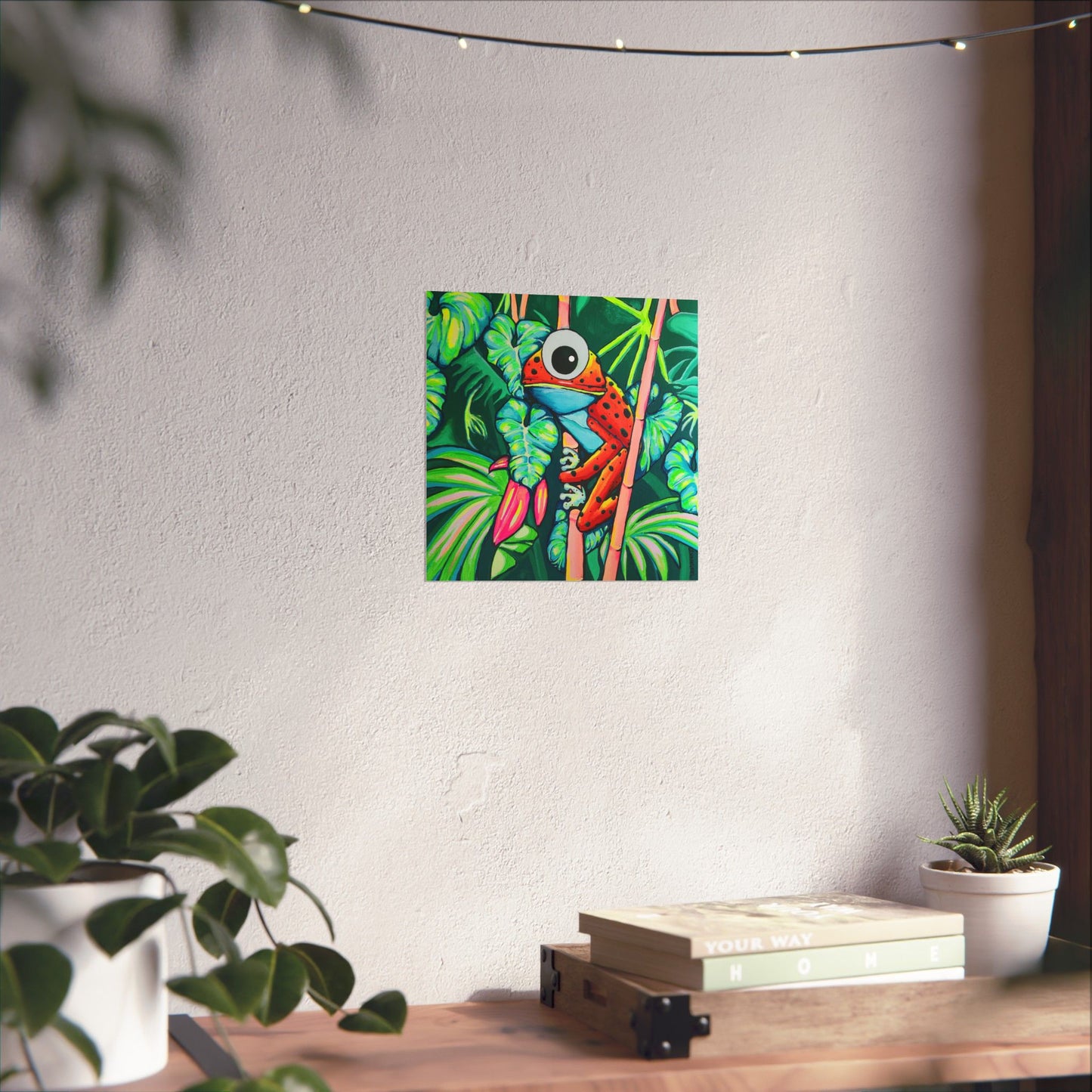 Cyclops Red Frog Giclée Art Poster