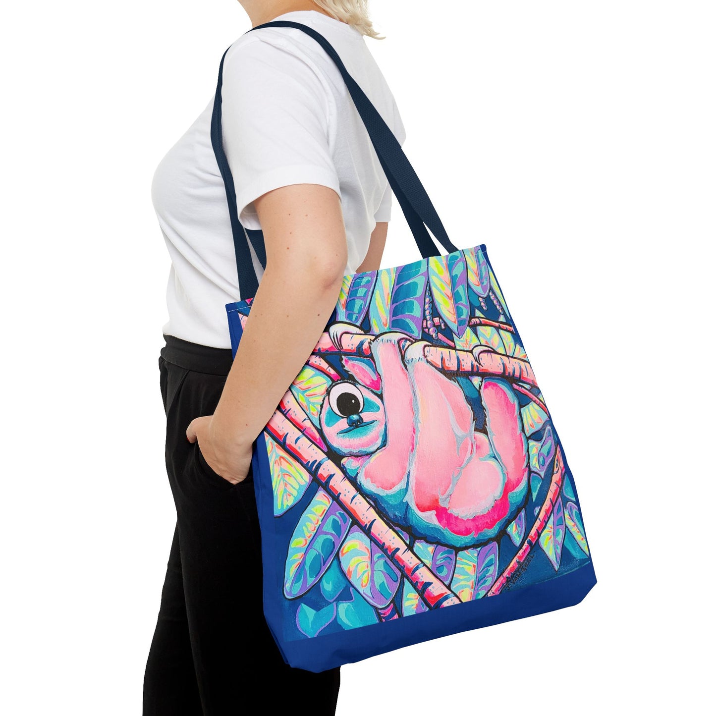 Premium Cyclops Sloth Tote Bag, Original Artist Design, Reusable Shopping Tote, Eco-Friendly