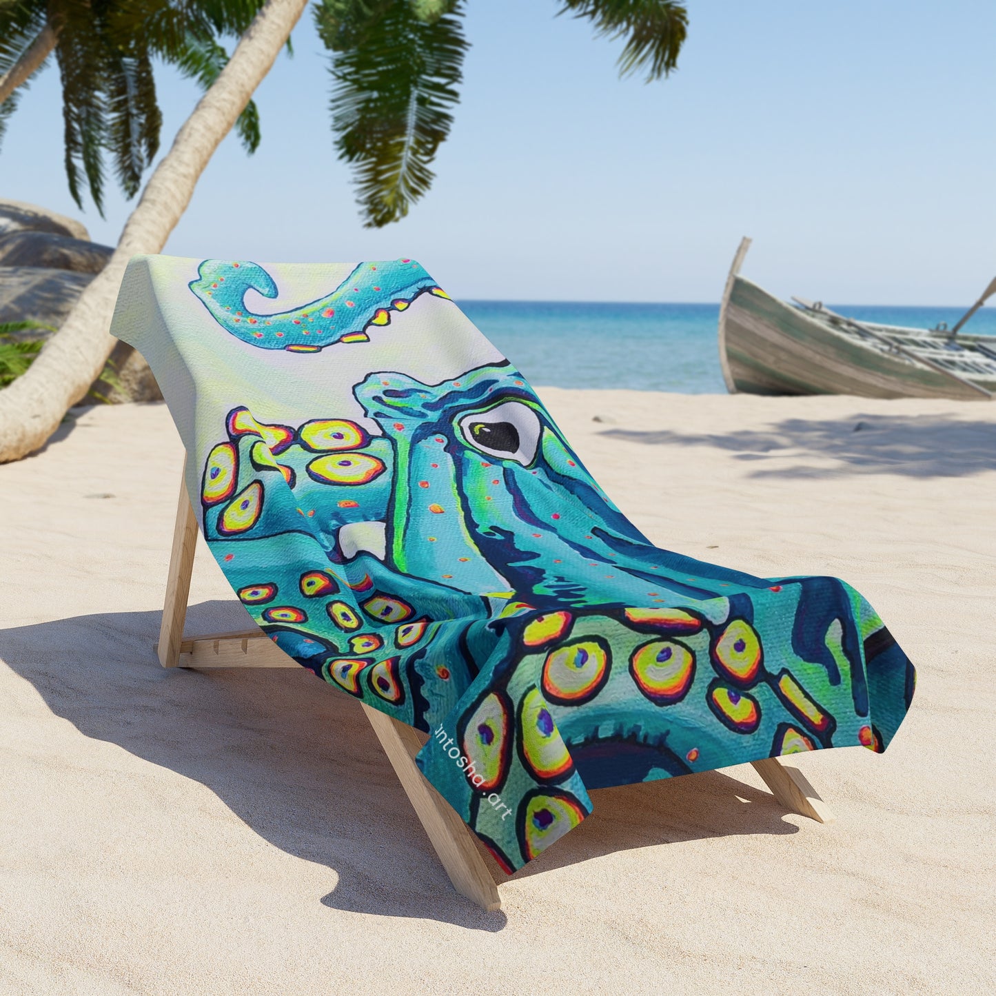 Cyclops Octopus Beach Towel for Summer Fun and Vacation Essentials