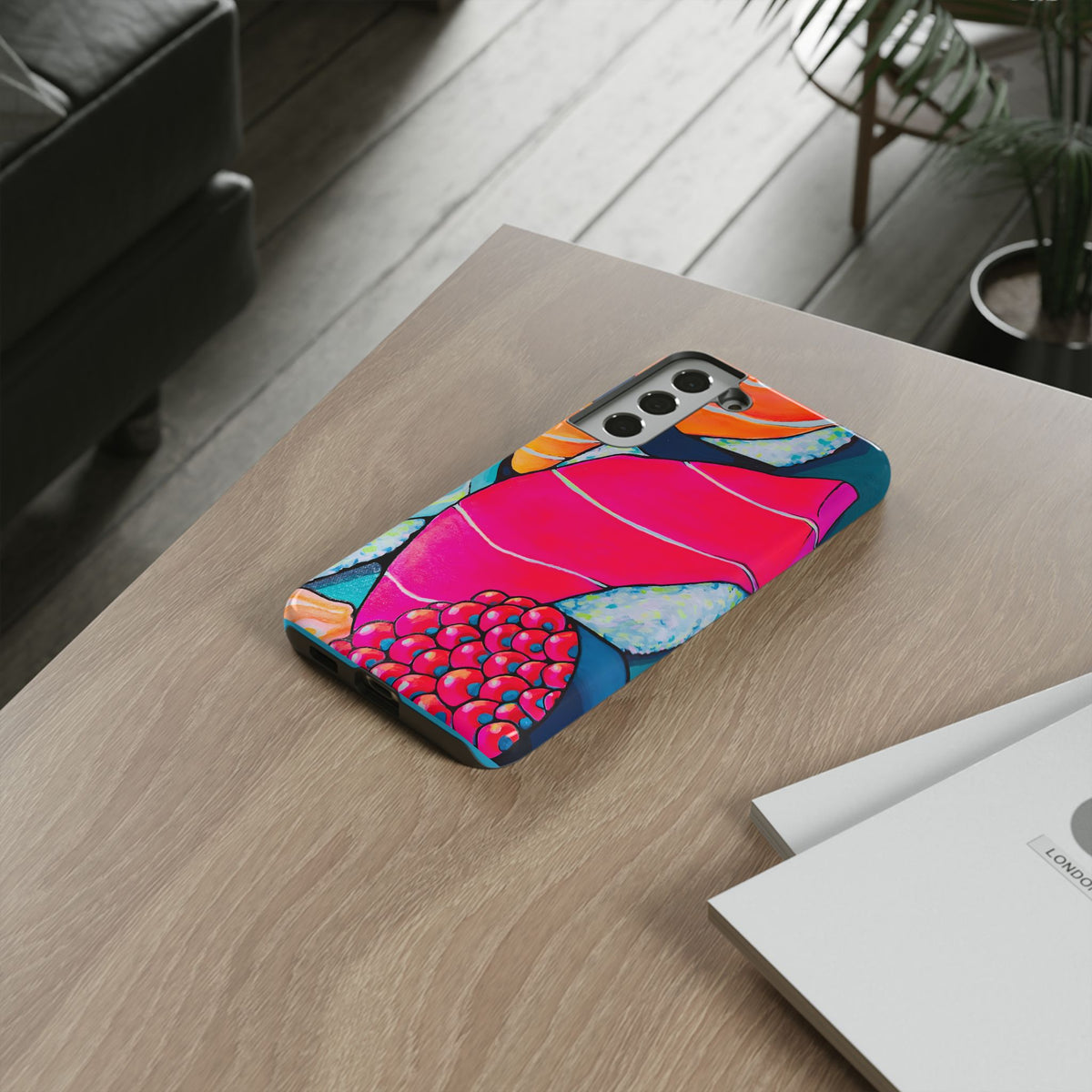 Coque de téléphone résistante Néon Sushi