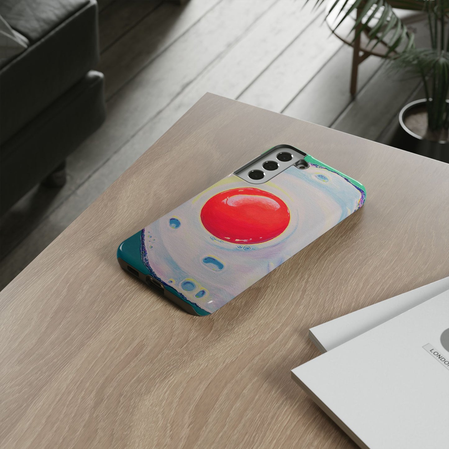 Neon Fried Egg Tough Phone Case