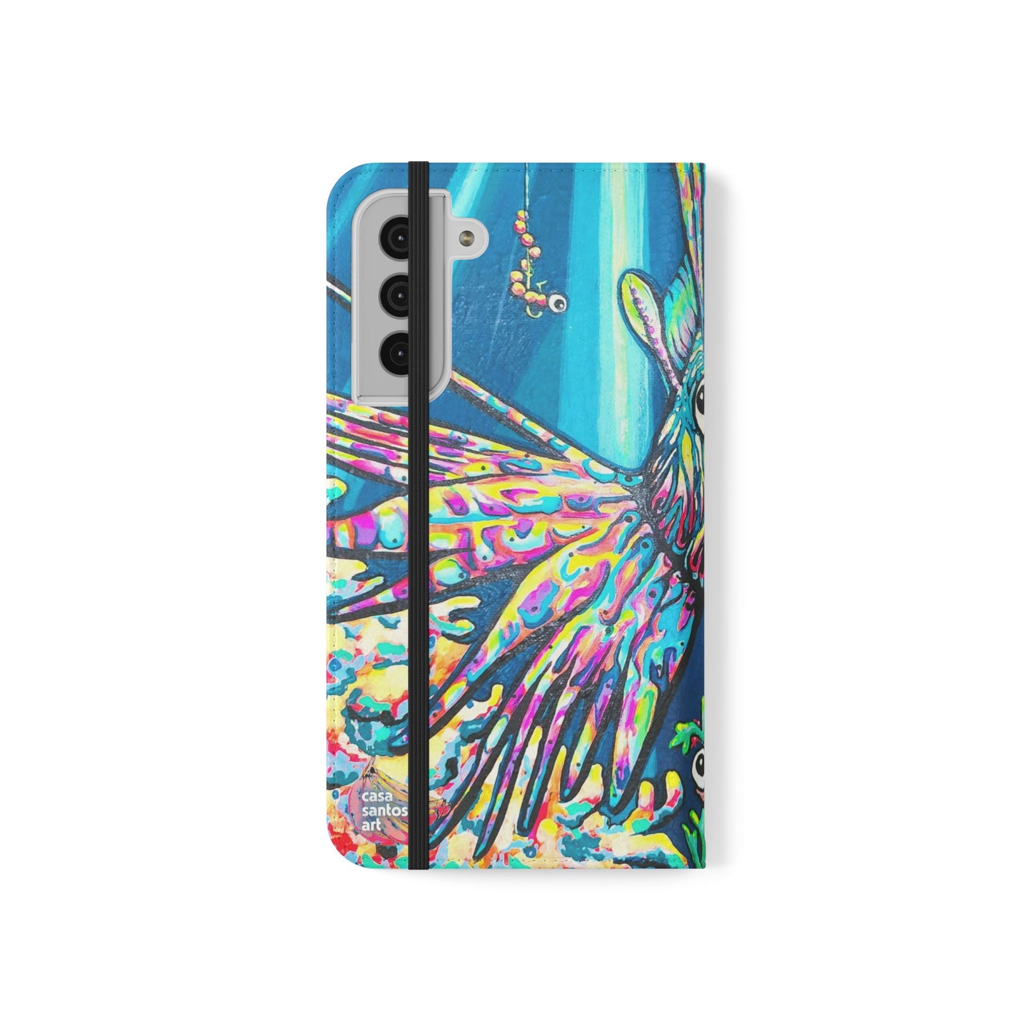 Cyclops Lionfish Flip Phone Case – Wallet Cover with Card Slots