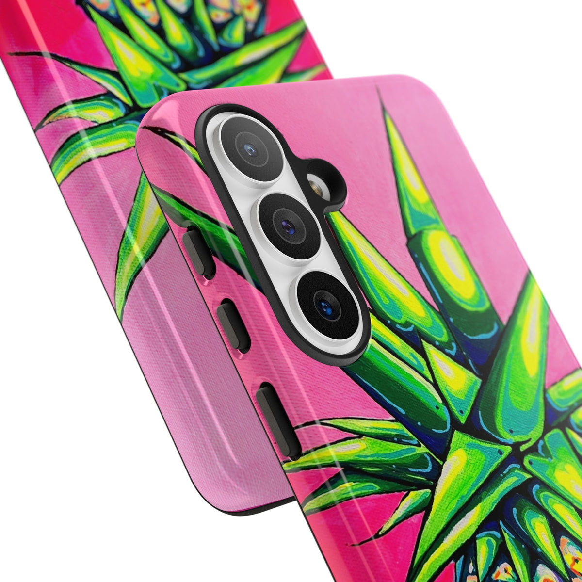 Neon Pineapple Tough Phone Case