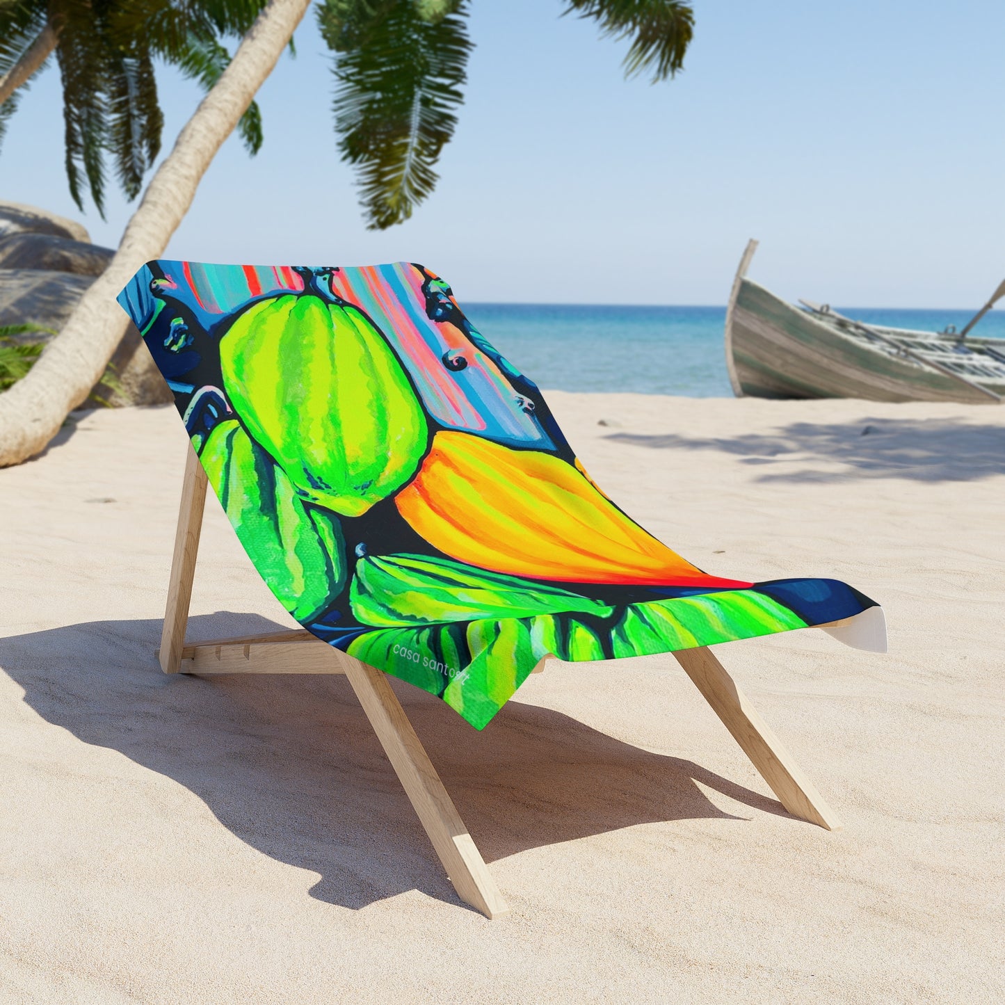 Neon Cacao Beach Towel for Summer Fun and Vacation Essentials