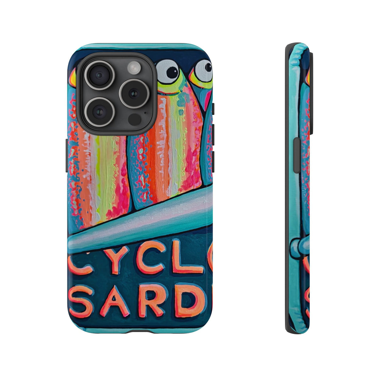 Neon Sardines Tough Phone Case