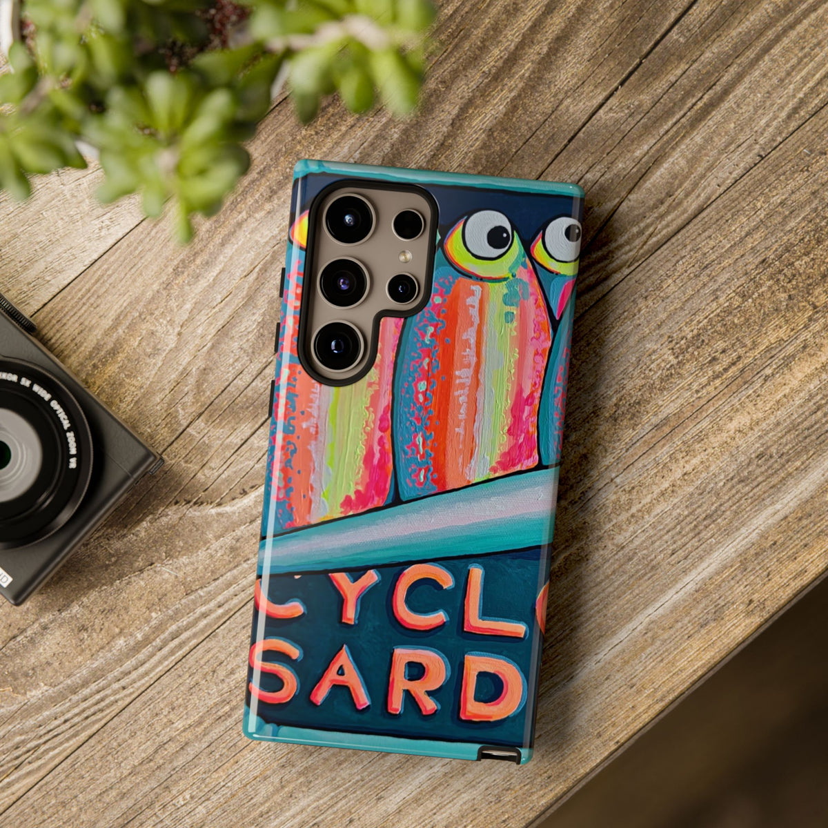 Neon Sardines Tough Phone Case