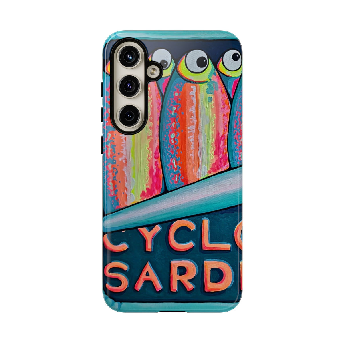 Neon Sardines Tough Phone Case
