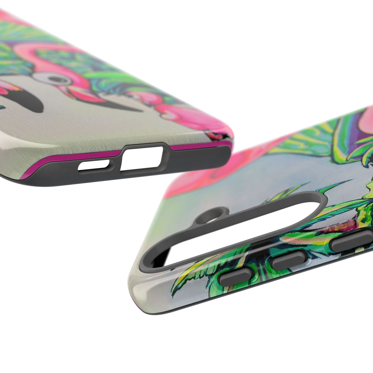 Cyclops Flamingo Family Tough Phone Case