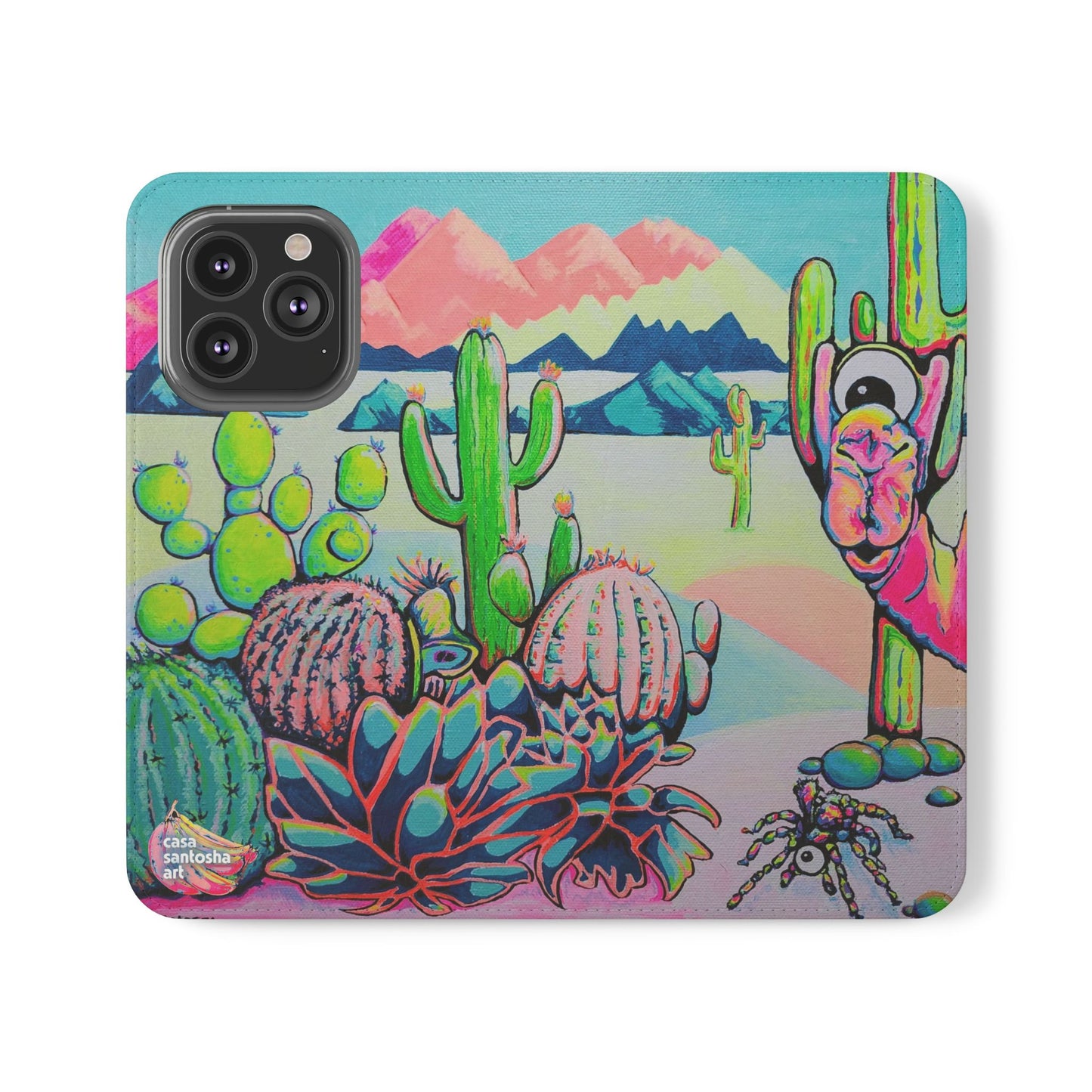 Cyclops Camel Flip Phone Case – Wallet Cover with Card Slots