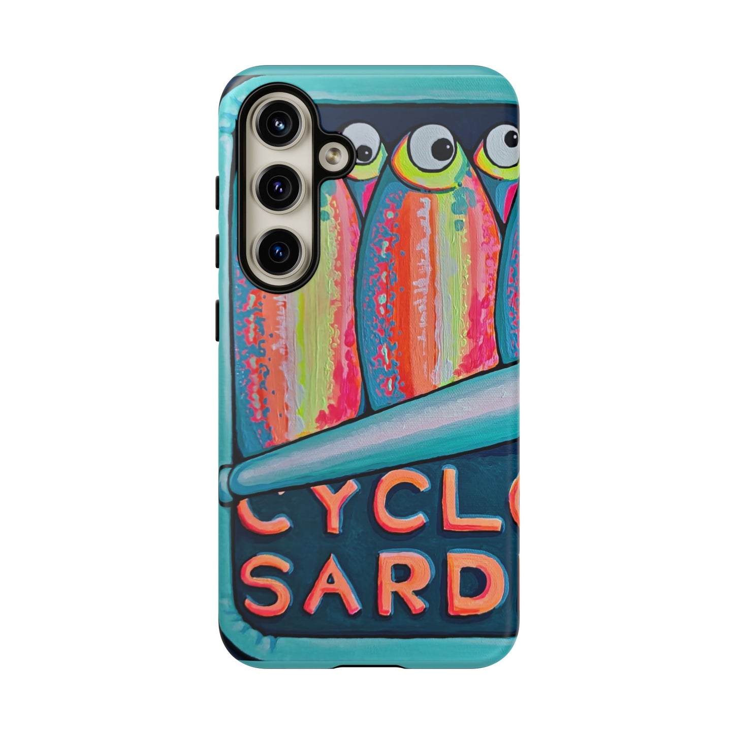 Neon Sardines Tough Phone Case