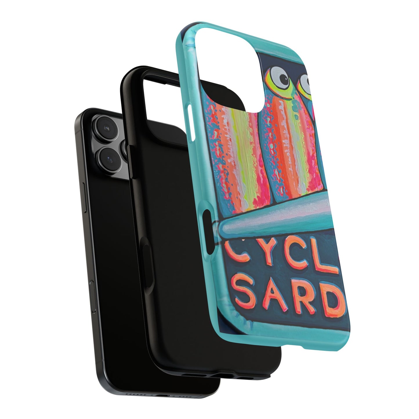 Neon Sardines Tough Phone Case