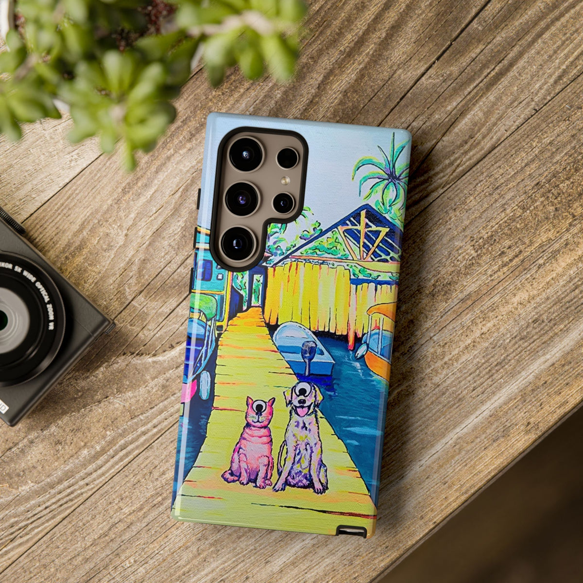 Cyclops Cat and Dog in Bocas Tough Phone Case