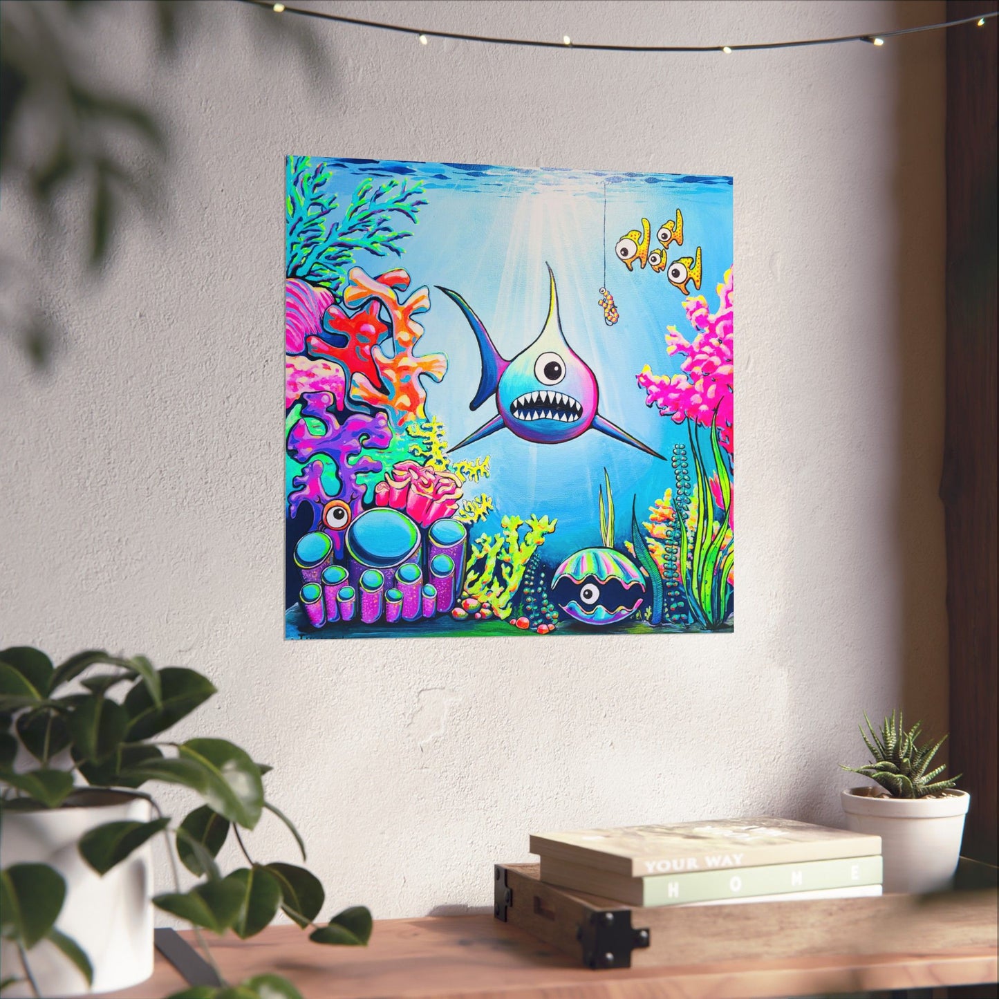 Cyclops Shark Giclée Art Poster