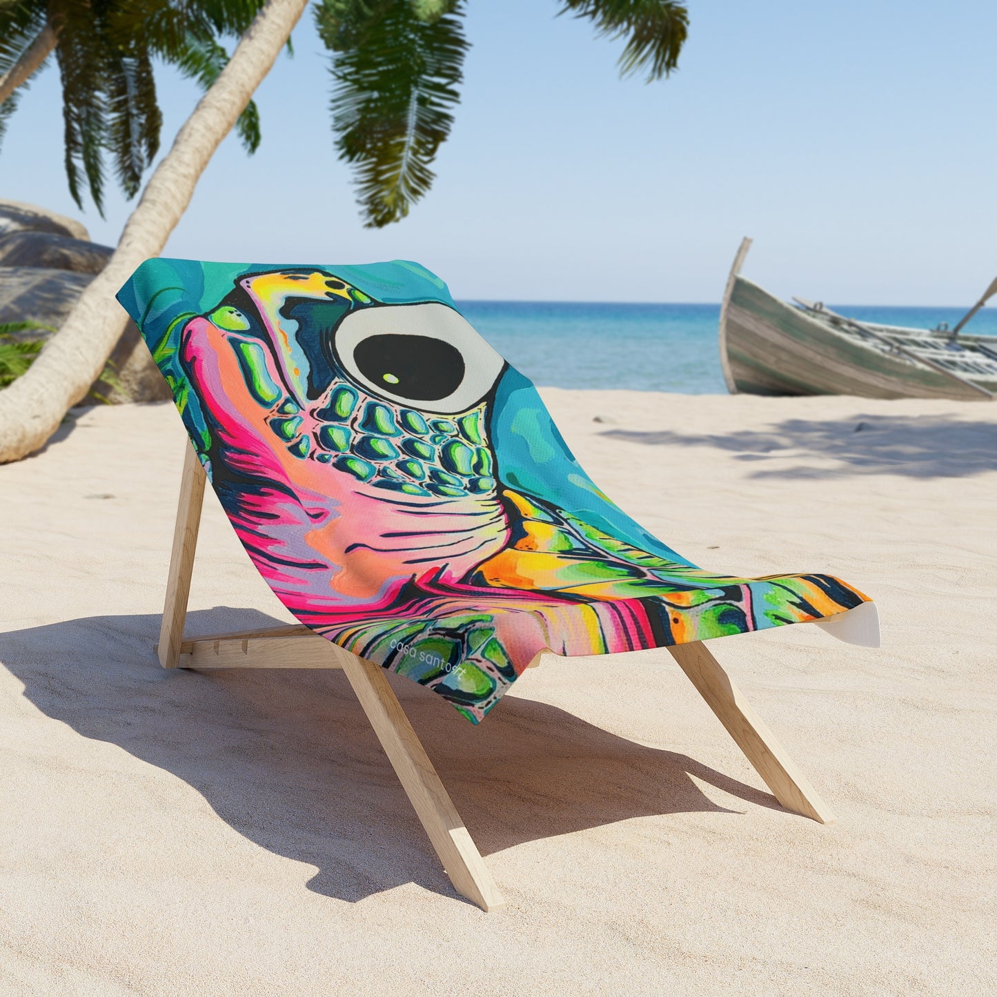 Serviette de plage Cyclops Turtle pour les plaisirs de l'été et l'essentiel des vacances