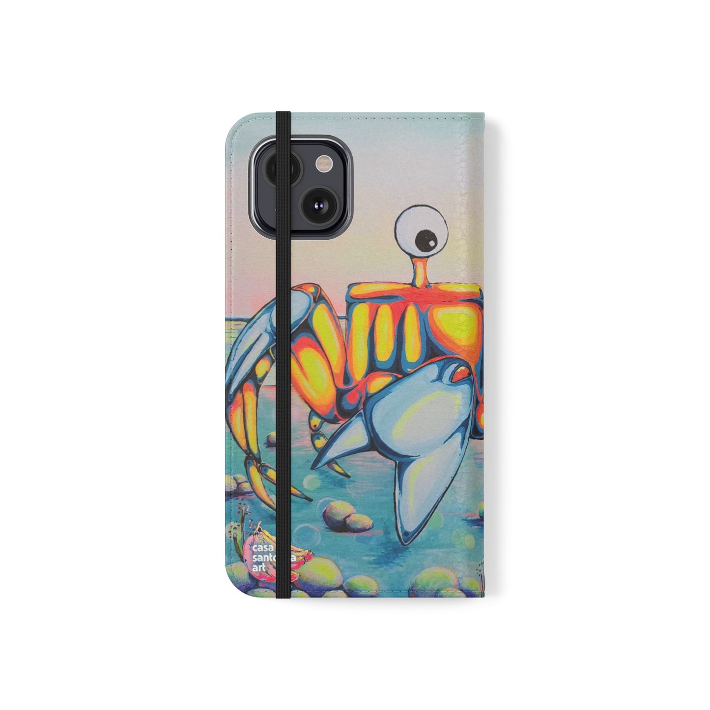 Cyclops Crab Flip Phone Case – Wallet Cover with Card Slots