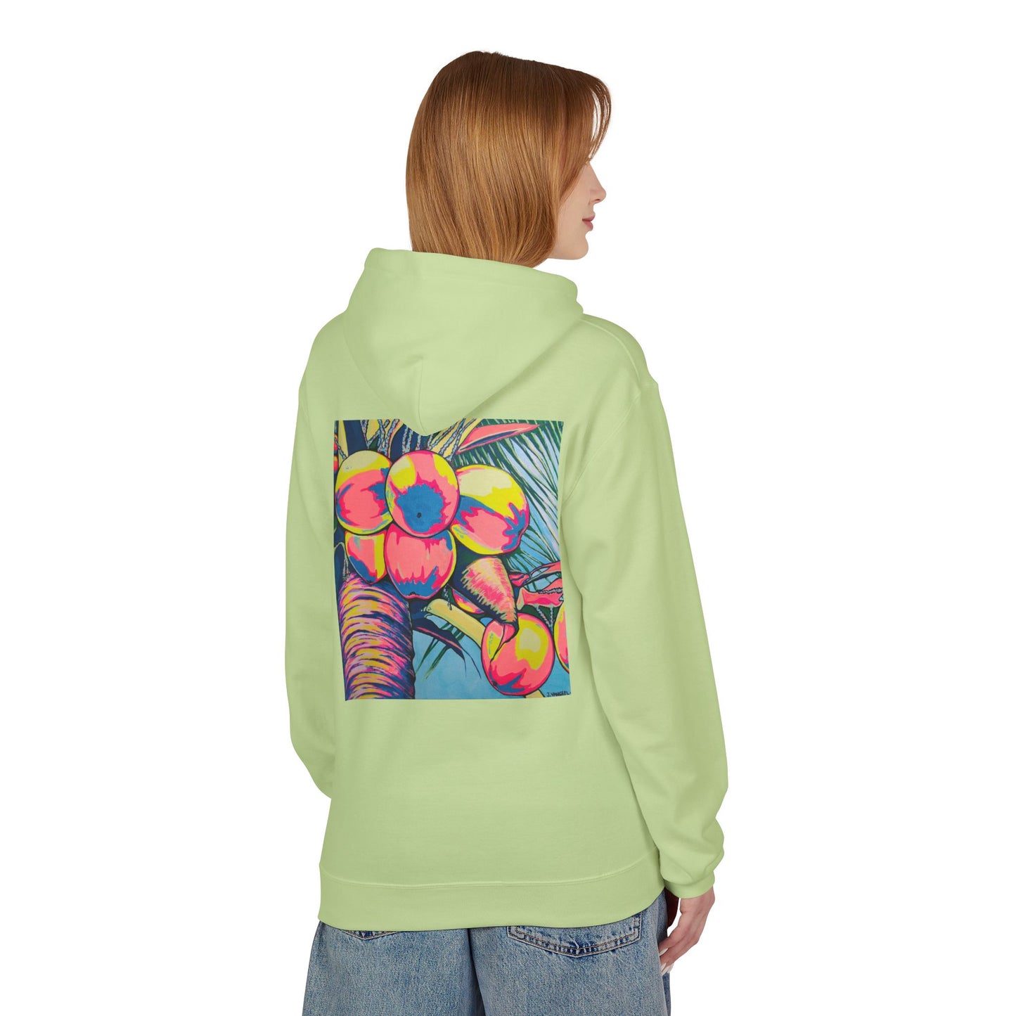 Unisex Neon Coconuts Soft Hoodie