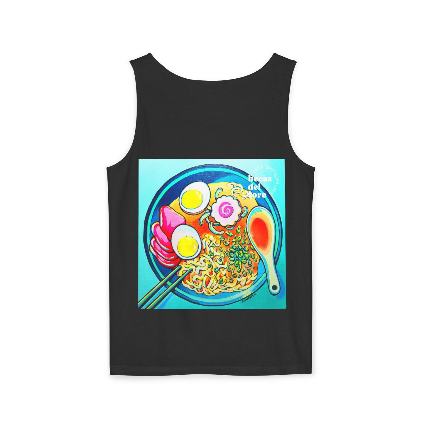 Unisex Neon Ramen Tank Top - Perfect for Summer Vibes
