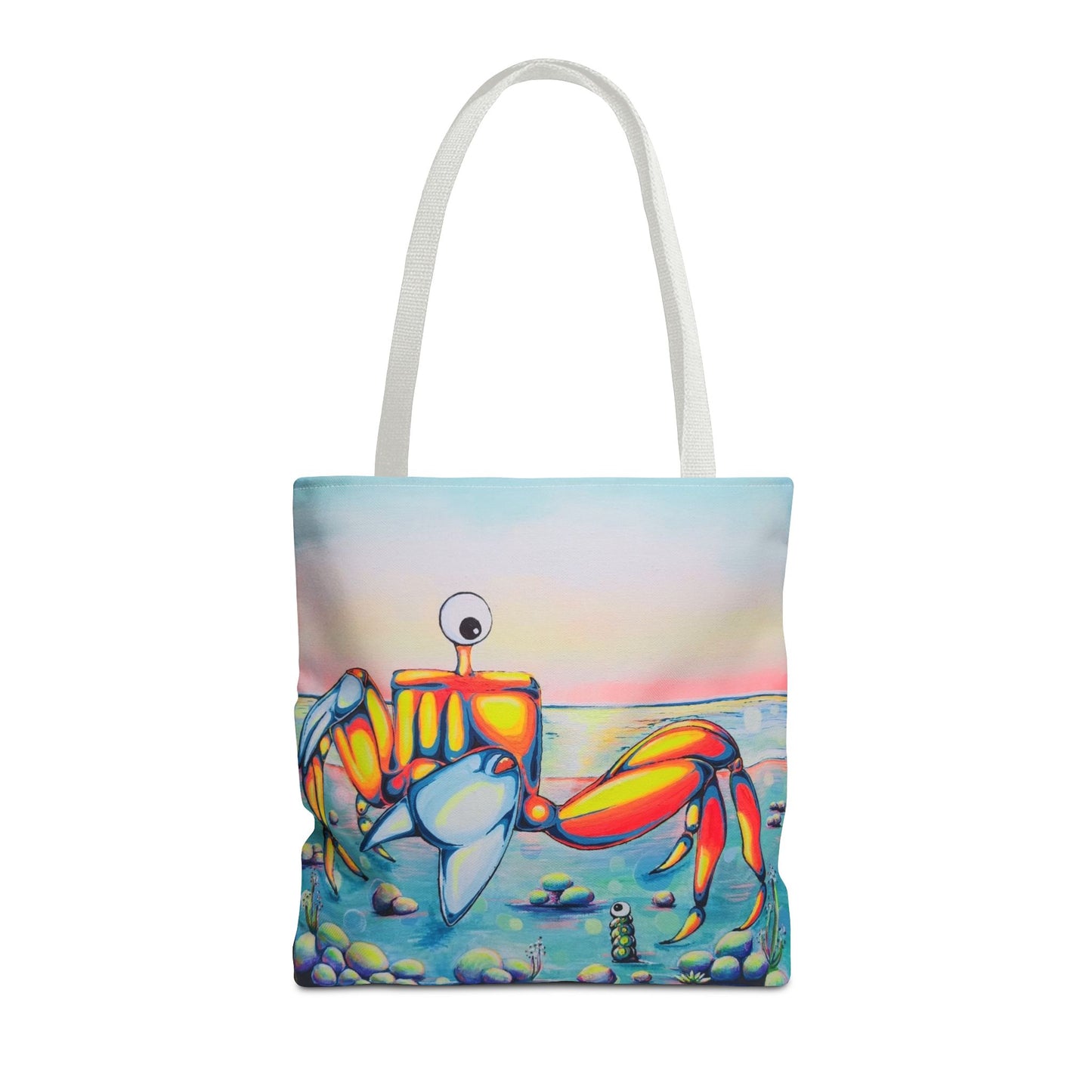 Premium Cyclops Crab Tote Bag, Original Artist Design, Reusable Shopping Tote,  Eco-Friendly