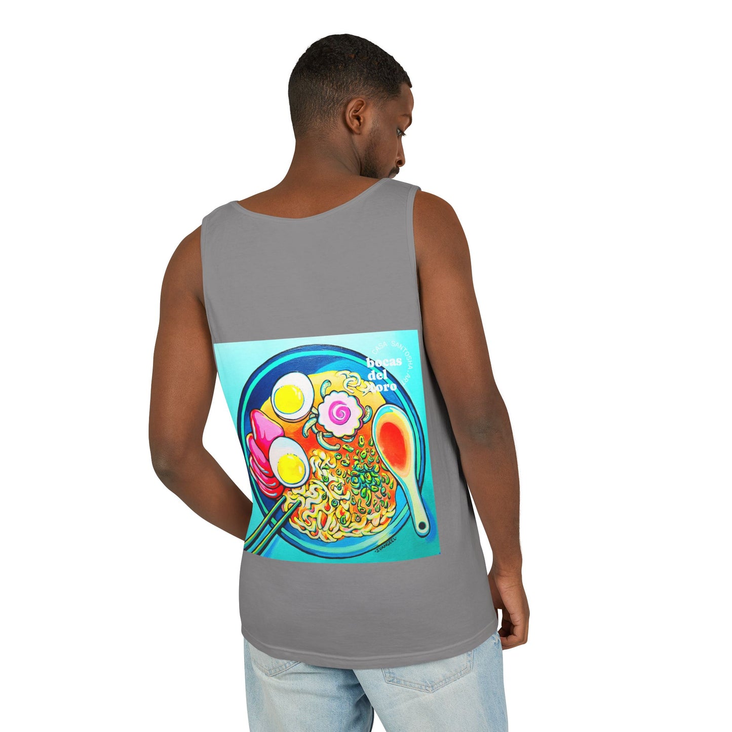 Unisex Neon Ramen Tank Top - Perfect for Summer Vibes
