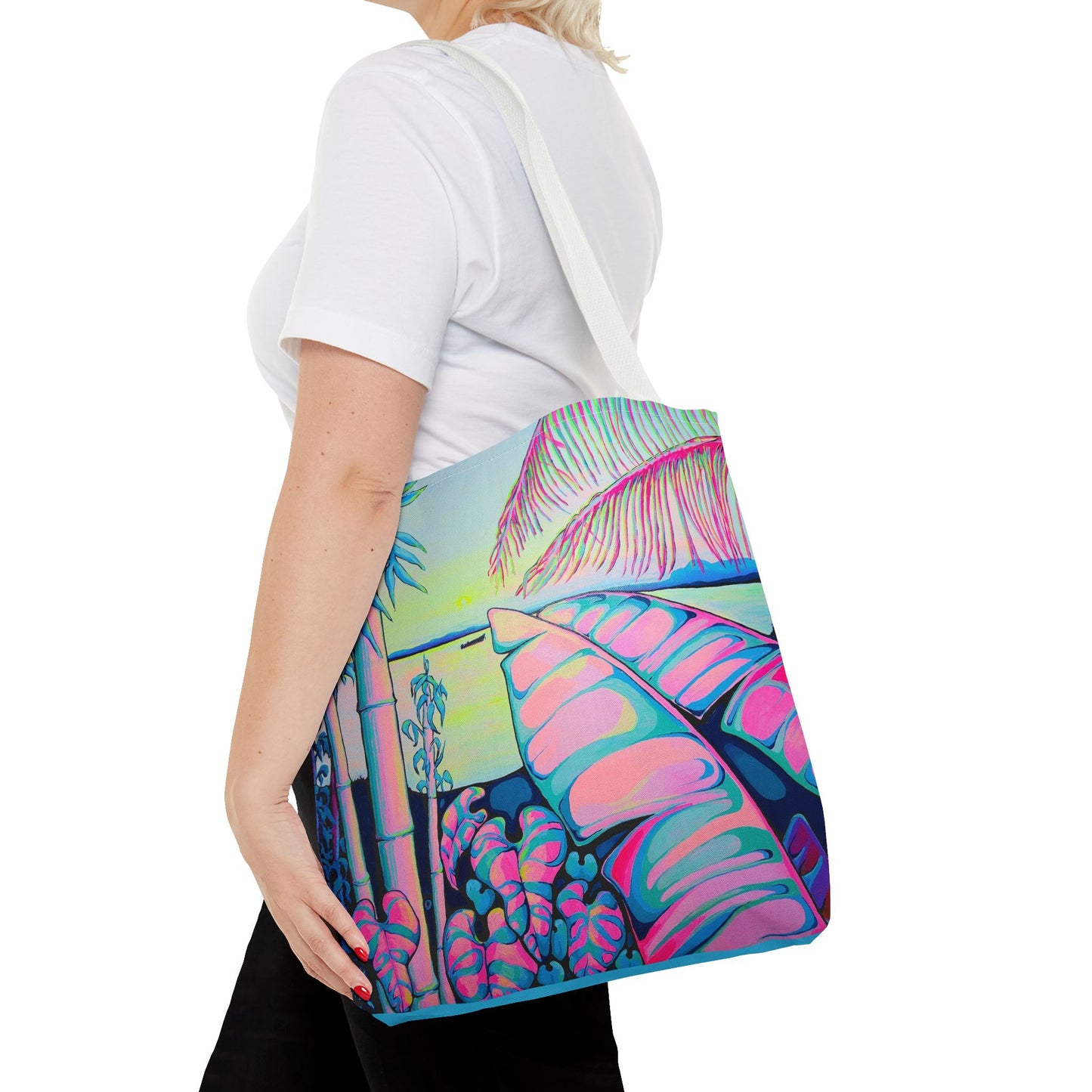 Premium Serenity Bocas Tote Bag, Original Artist Design, Reusable Shopping Tote, Eco-Friendly