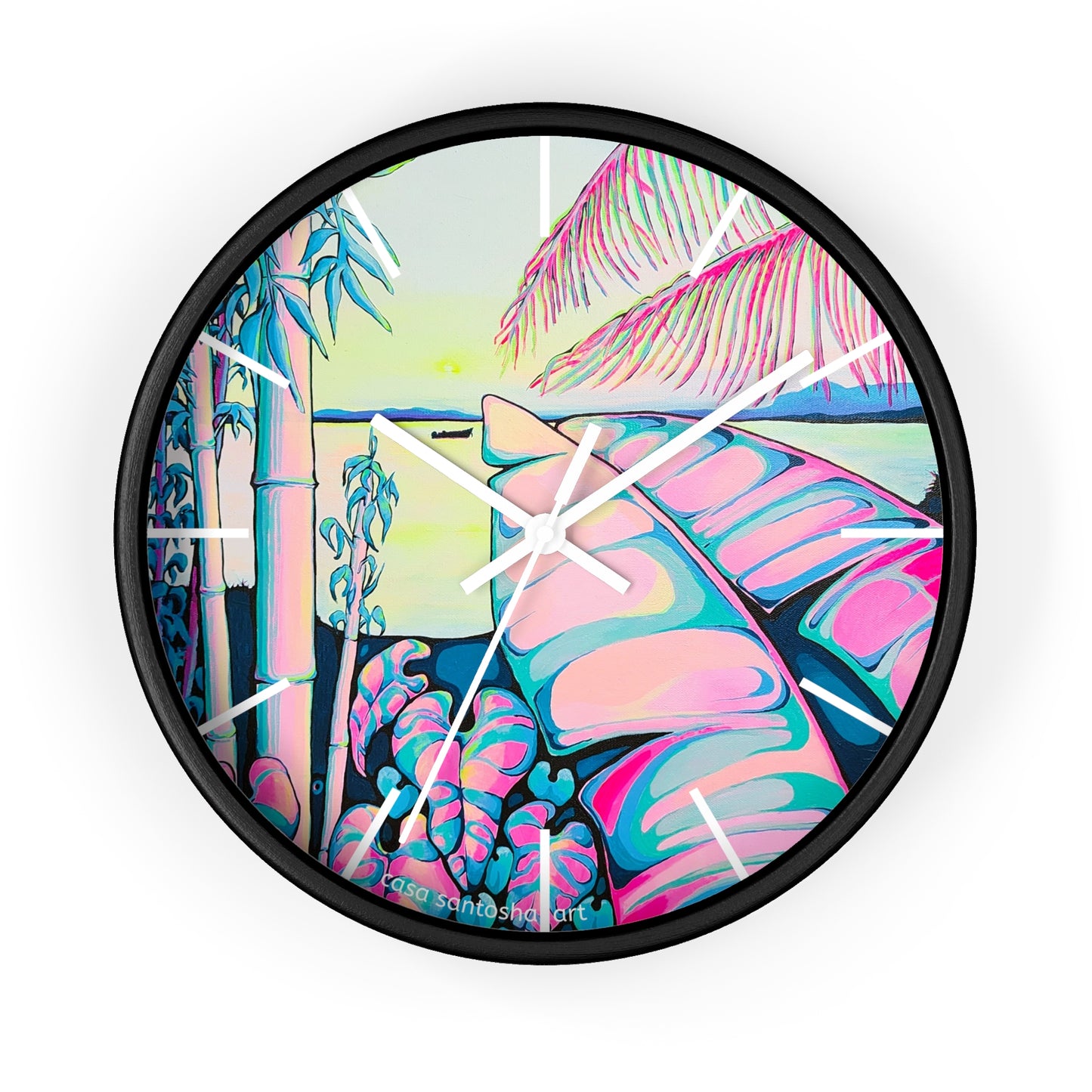 Horloge murale pop art Sérénité Bocas