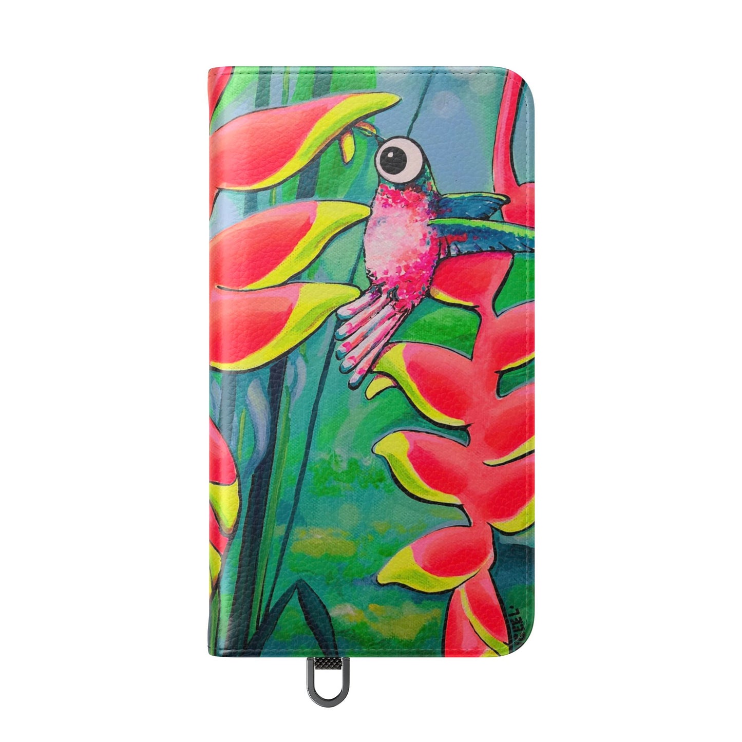 Cyclops Hummingbirds Flip Phone Case – Wallet Cover with Card Slots
