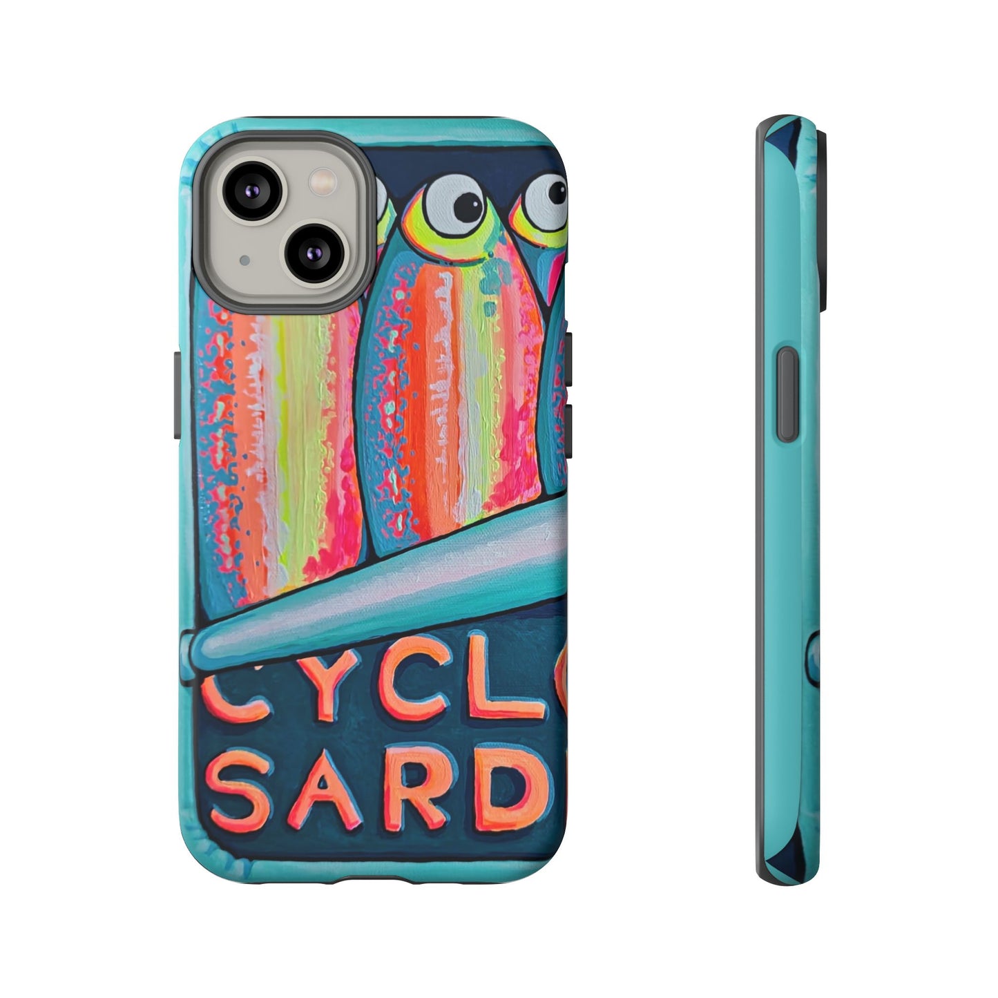 Neon Sardines Tough Phone Case