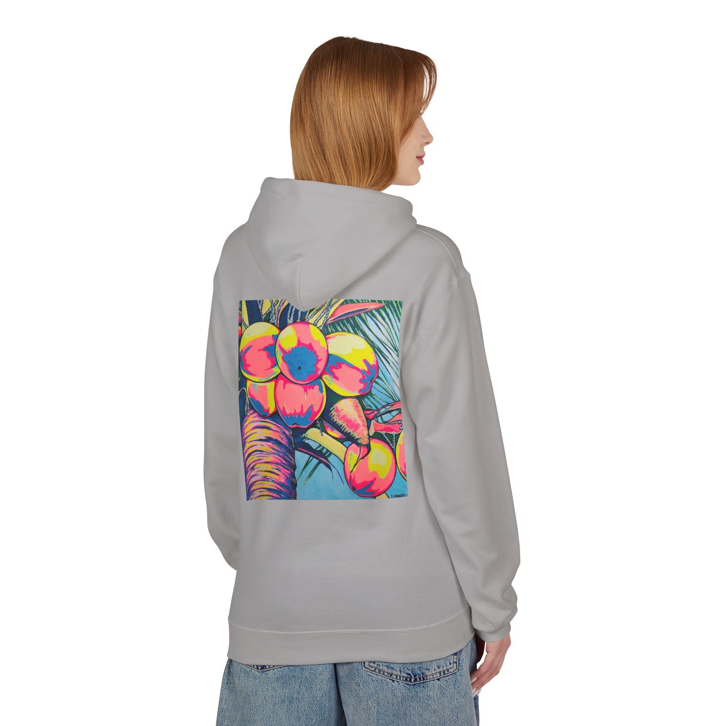 Unisex Neon Coconuts Soft Hoodie
