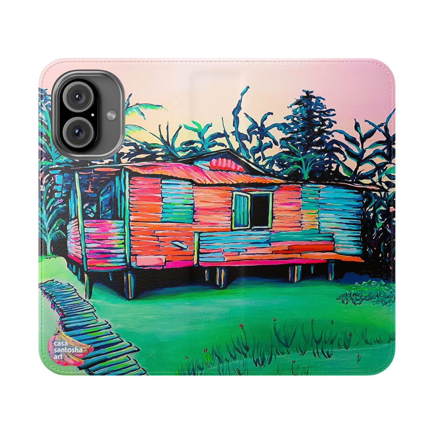 Luis Russell House Bocas Flip Phone Case – Wallet Cover with Card Slots