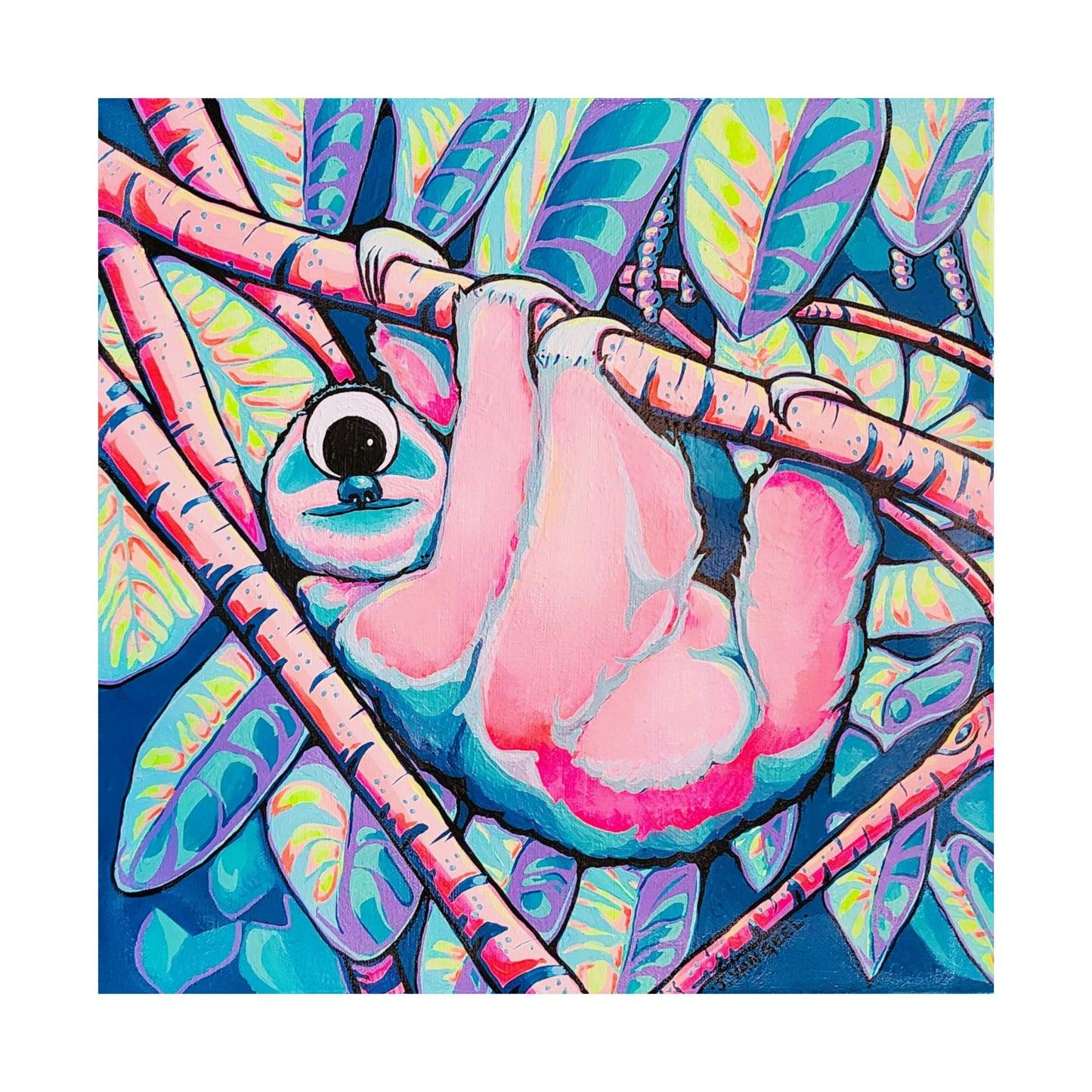 Cyclops Sloth Giclée Art Poster