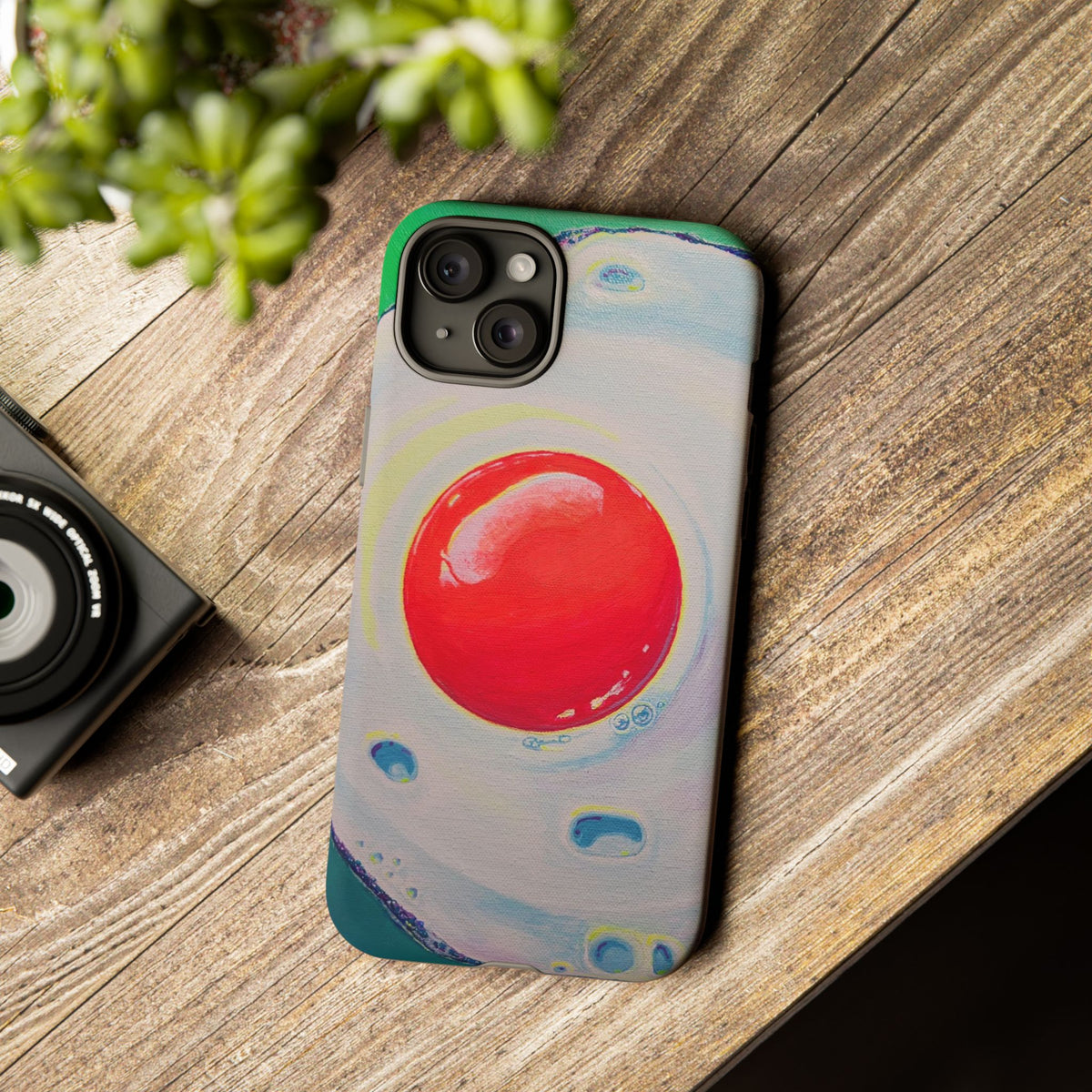 Neon Fried Egg Tough Phone Case