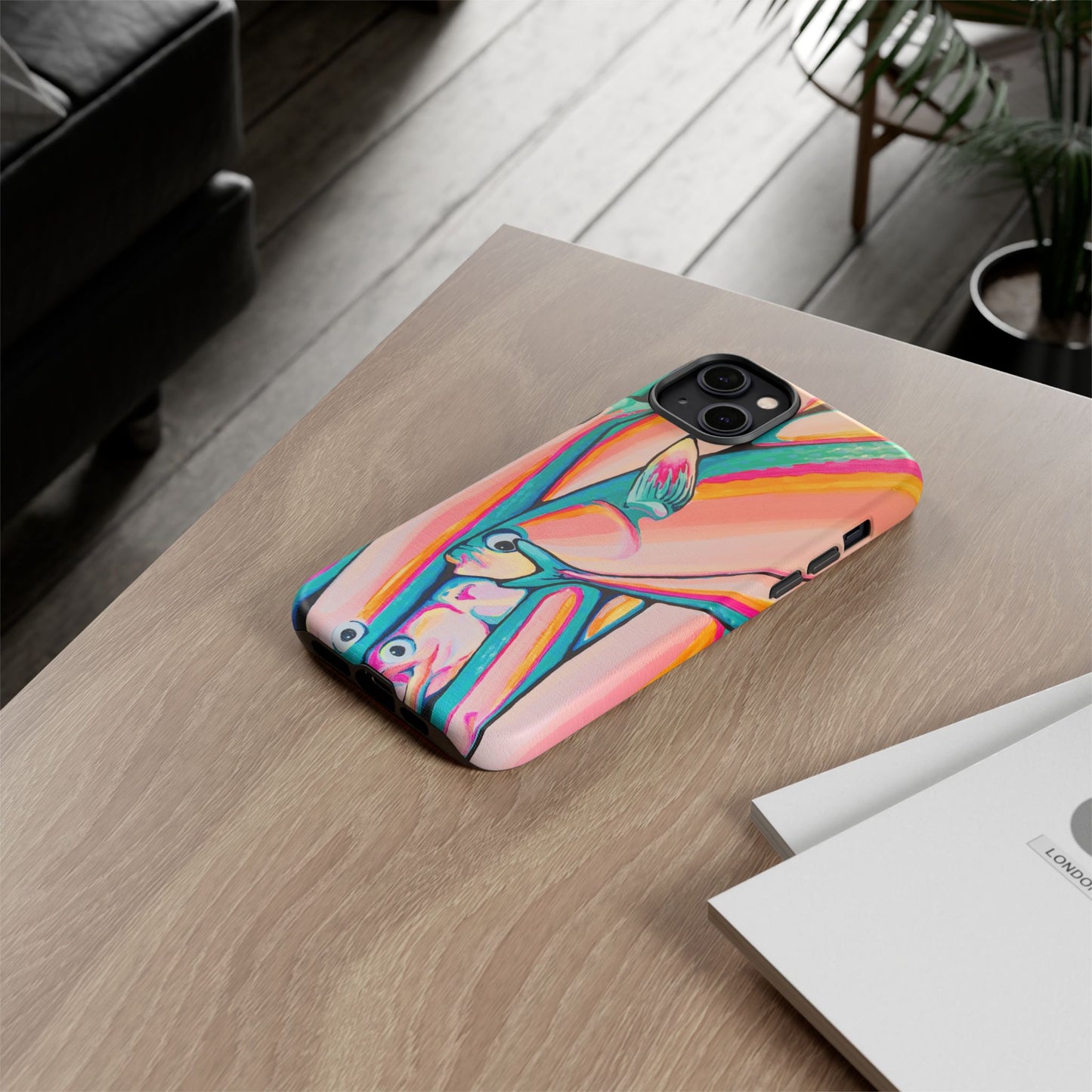 Neon Fish Tough Phone Case